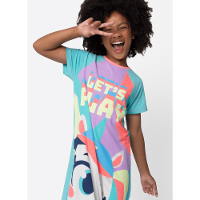 Camisola Manga Curta Viscolycra Menina Teen Unicórnio Tênis - 3