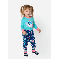 Pijama Manga Longa Viscolycra Bebê Menina Unicórnio Tênis - 2