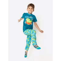 Pijama Manga Curta Algodão Menino Jacaré Relax - 1