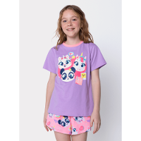 Pijama Manga Curta Algodão Menina Teen Multibichos Best Friend - 2