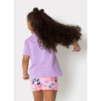 Pijama Manga Curta Algodão Menina Multibichos - 3