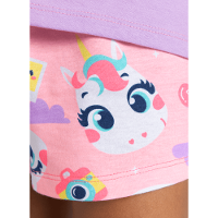 Pijama Manga Curta Algodão Menina Multibichos - 4