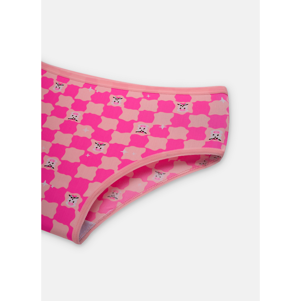 Calcinha Boneca Microfibra Menina Teen Vaca Summer - 3