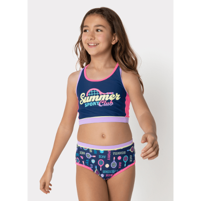 Biquini Menina Teen Unicórnio Tênis
