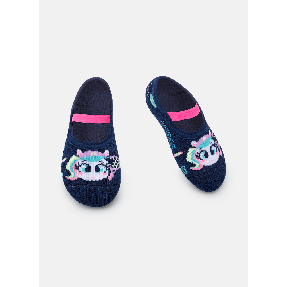 Meia Sapatilha Antiderrapante Bebê Menina Unicórnio Tênis - 1