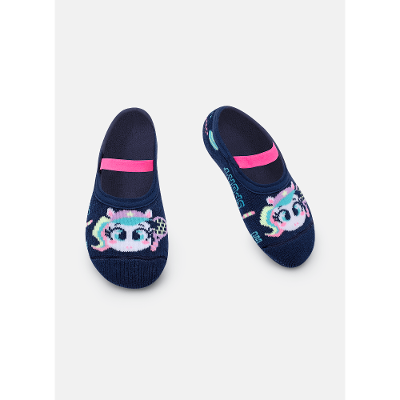 Meia Sapatilha Antiderrapante Bebê Menina Unicórnio Tênis