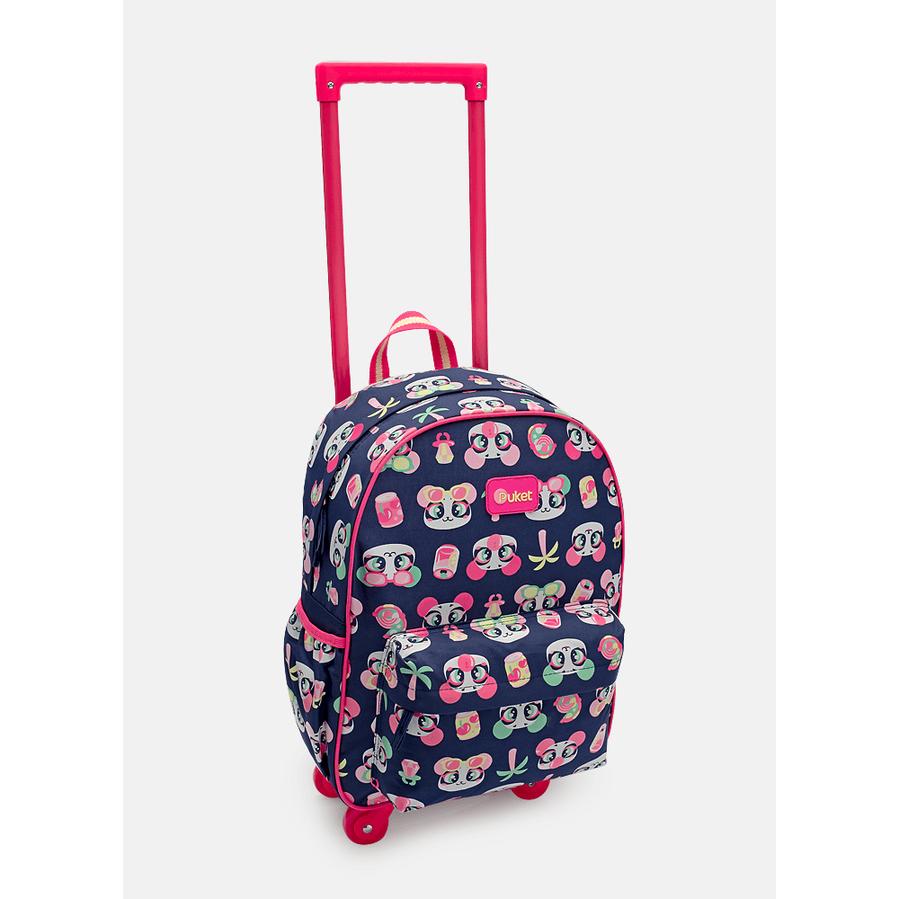 Mochila com Rodinha Média Panda Miami - 4