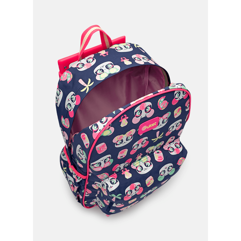 Mochila com Rodinha Média Panda Miami - 7