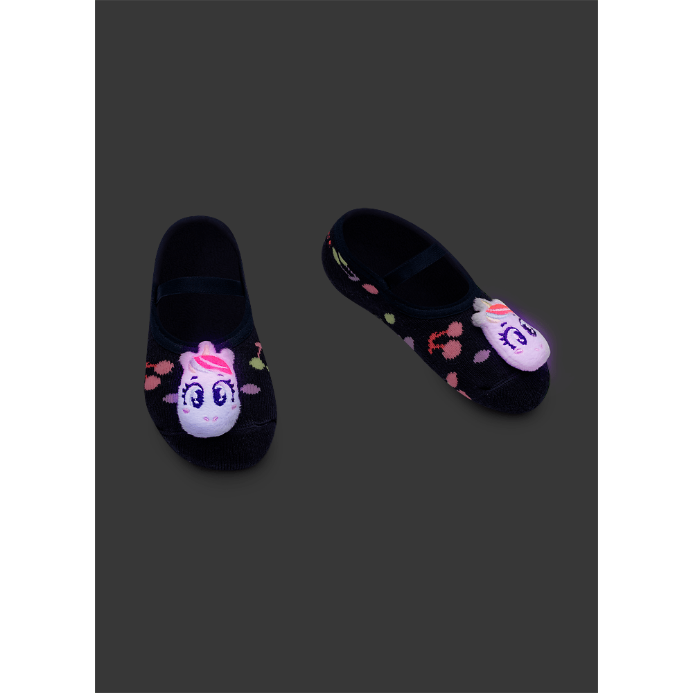 Meia Sapatilha Bebê Menina Unicórnio Cherry - 3