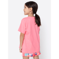 Pijama Manga Curta Menina Panda Romântico - 4