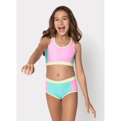 Biquíni Menina Teen Color Block