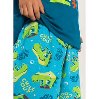 Pijama Manga Curta Algodão Menino Jacaré Relax - 3