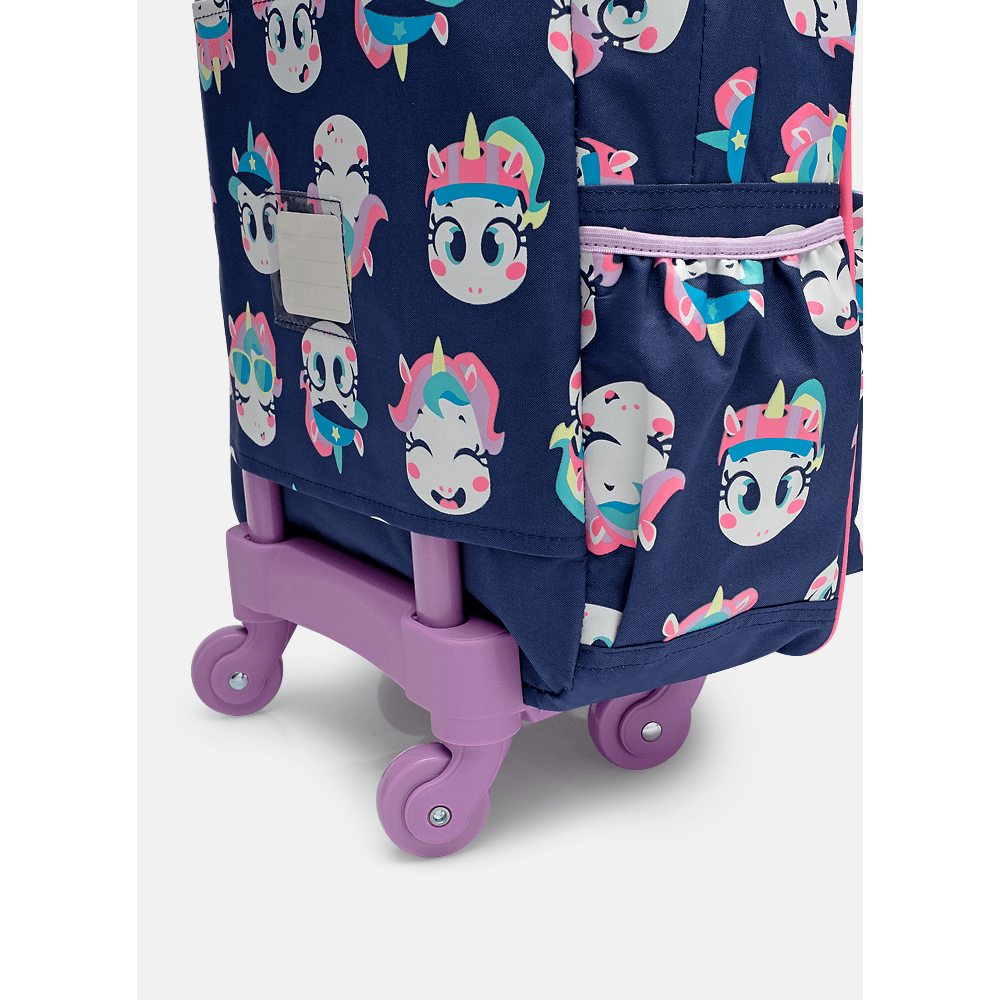 Mochila com Rodinha Média Unicórnio Tênis - 5