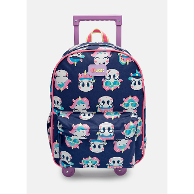 Mochila com Rodinha Média Unicórnio Tênis