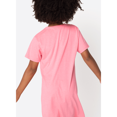 Camisola Manga Curta Menina Teen Panda Romântico