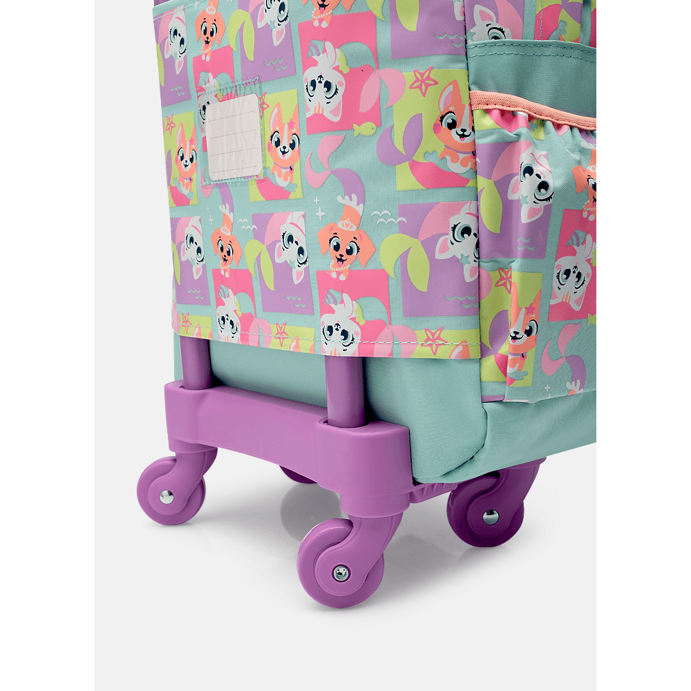 Mochila com Rodinha Média Pet Sereia - 6