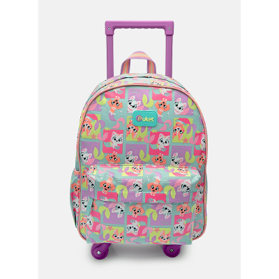 Mochila com Rodinha Média Pet Sereia