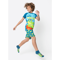 Pijama Manga Curta Viscolycra Menino Teen Jacaré Relax - 1