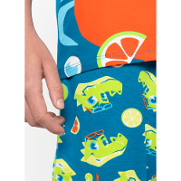 Pijama Manga Curta Viscolycra Menino Teen Jacaré Relax - 3