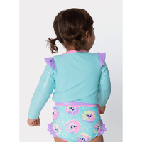 Conjunto Camiseta e Calcinha Bebê Menina Gata Sereia - 2