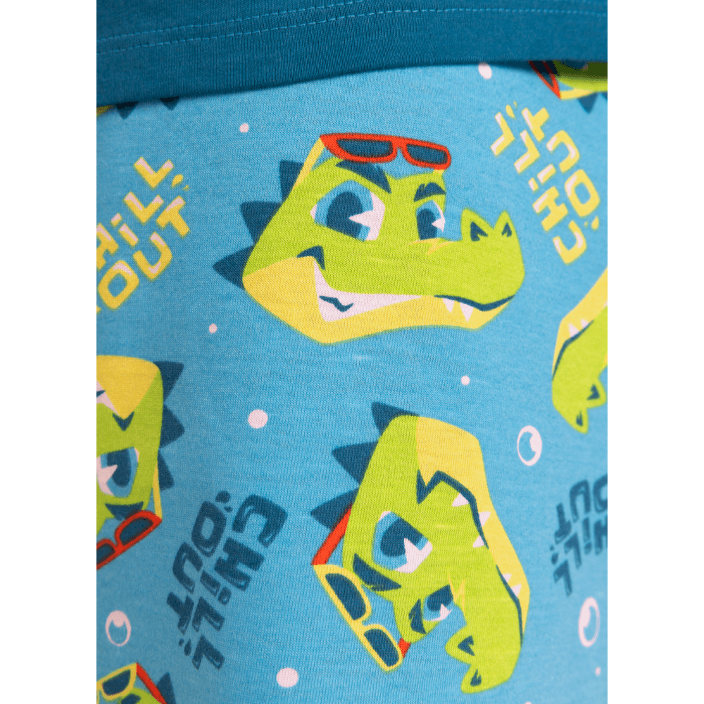 Pijama Manga Curta Algodão Masculino Jacaré Relax - 3