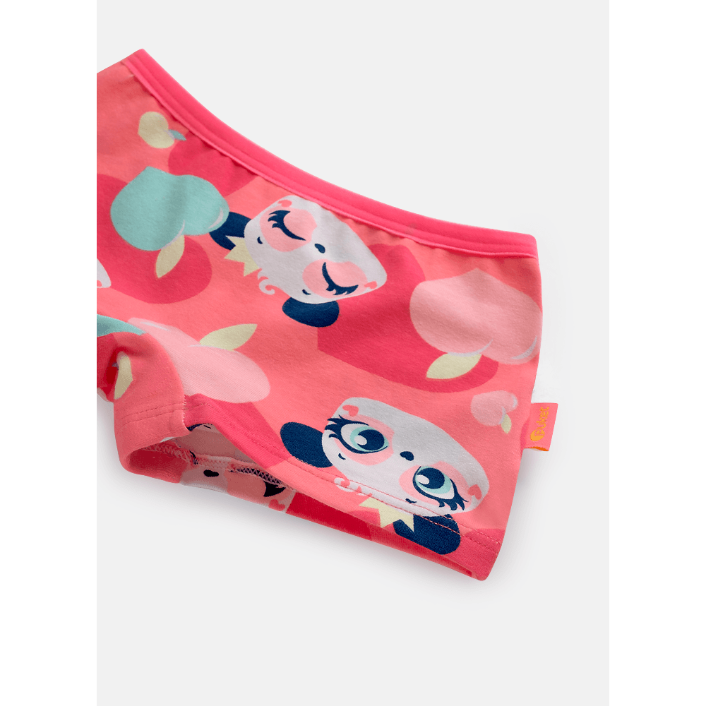 Calcinha BodyShorts Algodão Menina Panda Romântico - 3