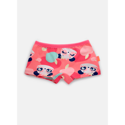 Calcinha Boyshort Algodão Menina Panda Romântico