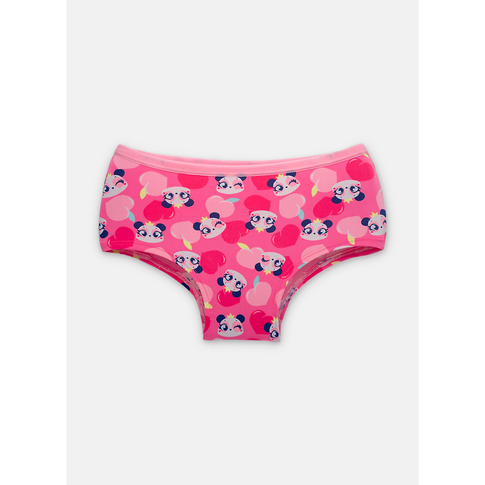 Calcinha Caleçon Microfibra Menina Teen Panda Romântico - 1