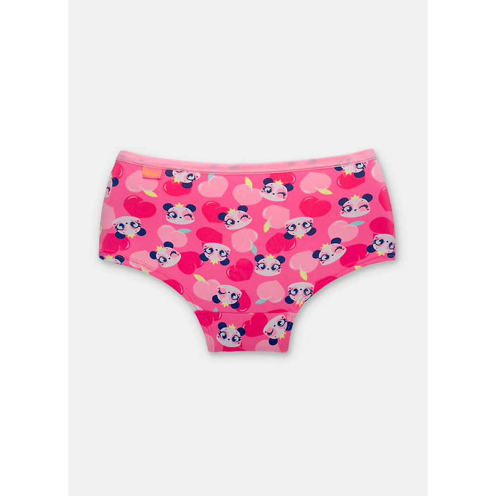 Calcinha Caleçon Microfibra Menina Teen Panda Romântico - 2