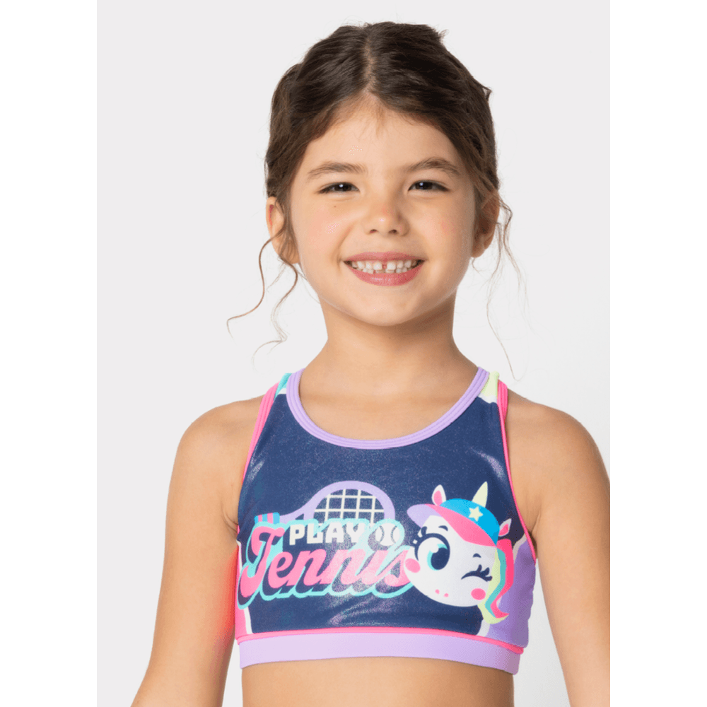 Biquíni Menina Unicórnio Tênis - 2