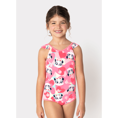 Maio Menina Panda Romântico