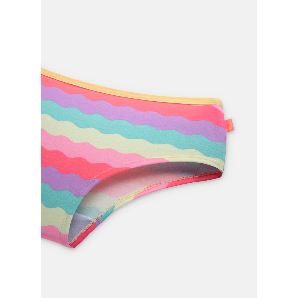Calcinha Caleçon Algodão Feminina Arco-íris - 3