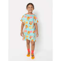 Camisola Manga Curta Algodão Menina Capy Bora - 1