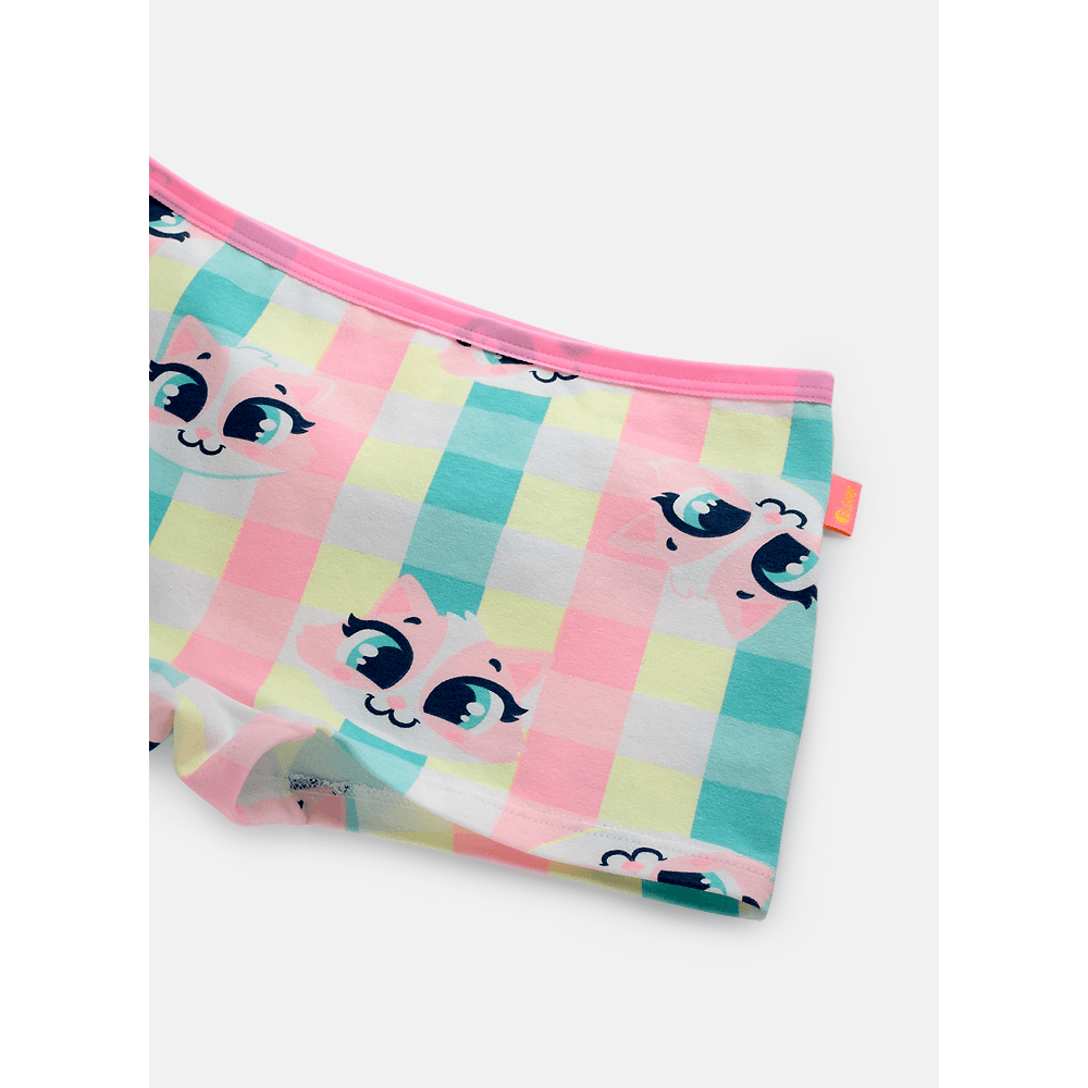 Calcinha BodyShorts Algodão Menina Teen Gata Picnic - 3