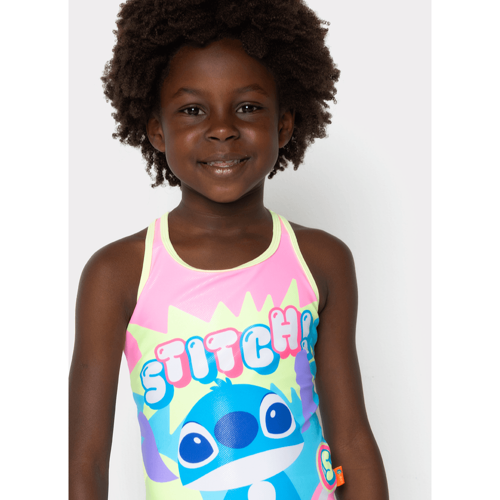 Maio Com Proteção Solar Menina 1/2 Anos Stitch - 2