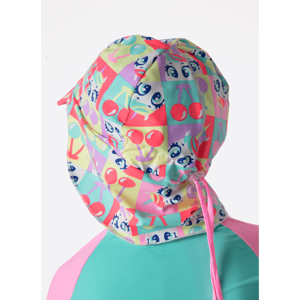 Chapéu com Proteção Solar Menina Unicórnio Cherry - 4