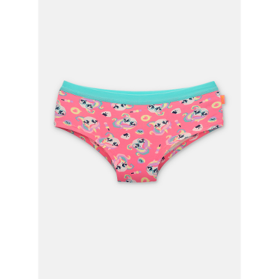 Calcinha Caleçon Algodão Menina Teen Unicórnio Kawaii