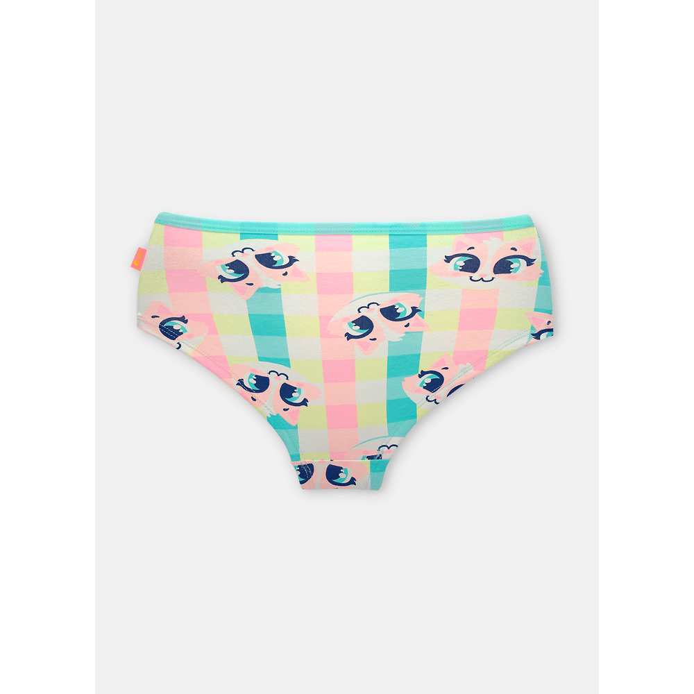 Calcinha Caleçon Algodão Menina Teen Gata Picnic - 2