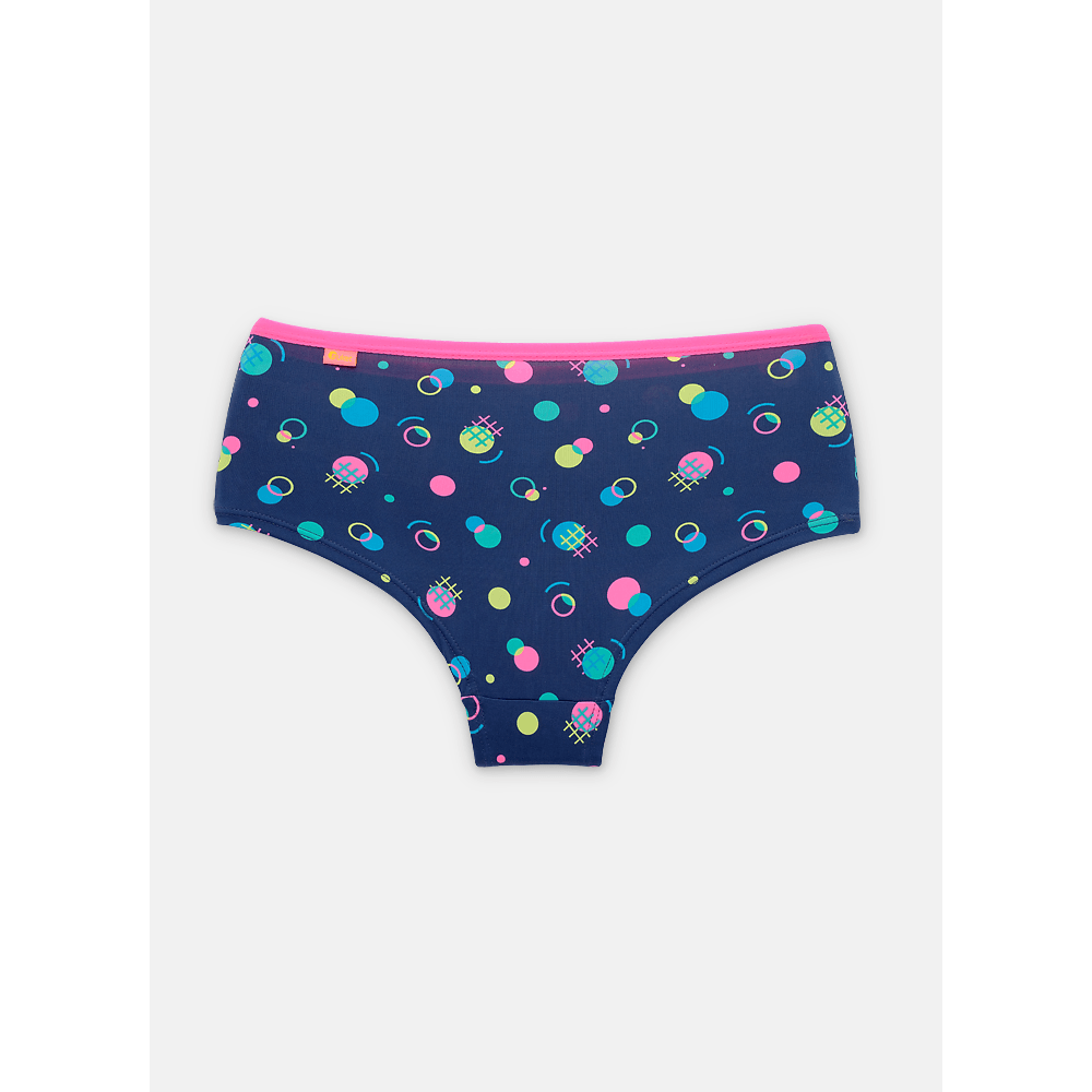 Calcinha Caleçon Microfibra Menina Teen Geométrica - 2