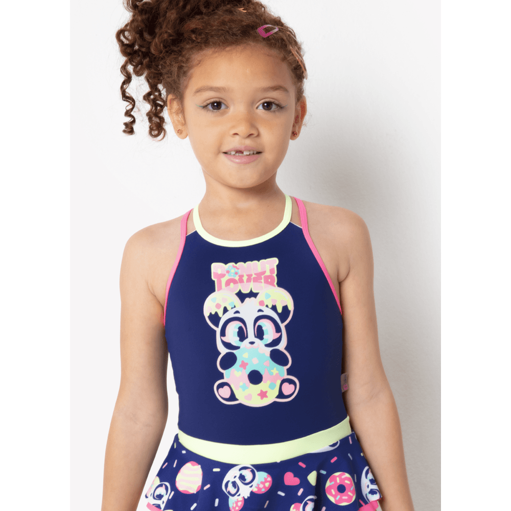 Maio com Proteção Solar Menina Panda Donut - 2