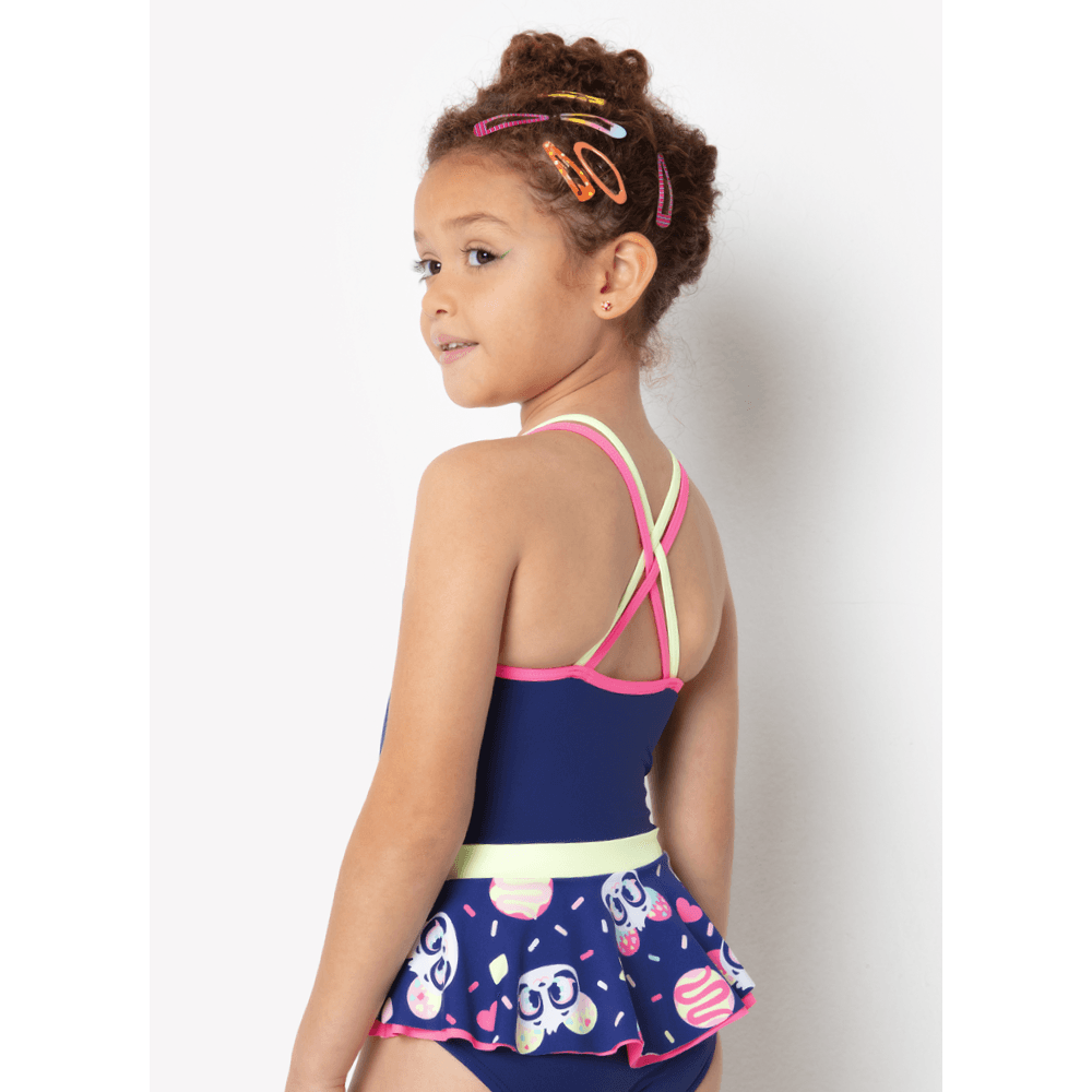 Maio com Proteção Solar Menina Panda Donut - 3