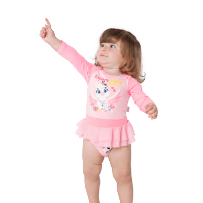 Maio Manga Longa Bebê Menina Lhama Secrets