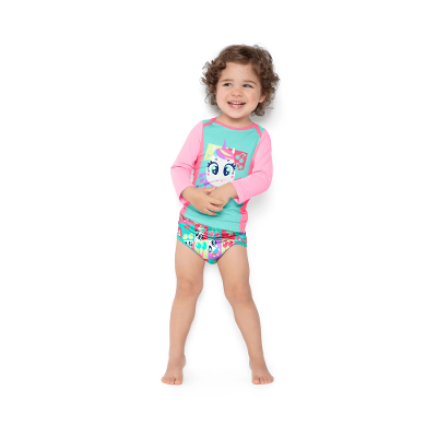 Camiseta Manga Longa com Proteção Solar Bebê Menina Unicórnio Cherry