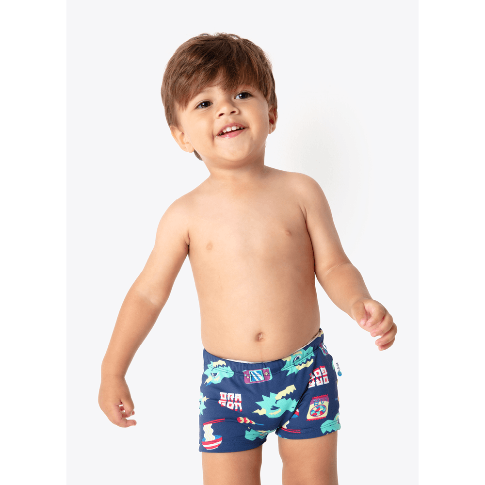 Sunga Boxer Bebê Menino Dragão Street - 2