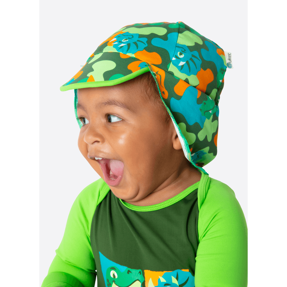 Chapéu com Proteção Solar Bebê Menino Dino Trio - 2