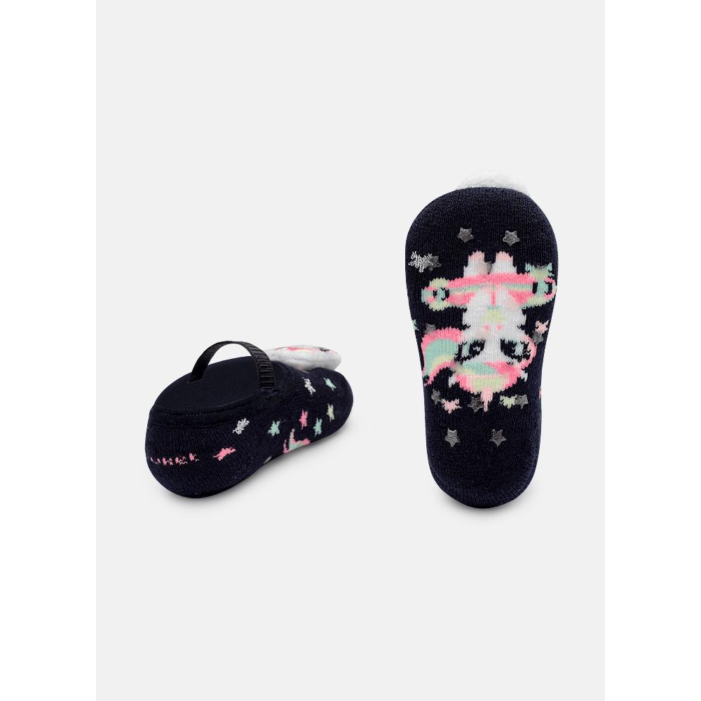 Meia Sapatilha Antiderrapante Menina Unicórnio Skate com LED - 2