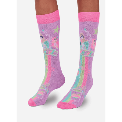 Meia Cano 3/4 Feminina Guerreiras do K-Pop