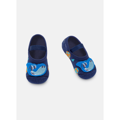 Meia Sapatilha Bebê RN Menino Tubarão Futevôlei