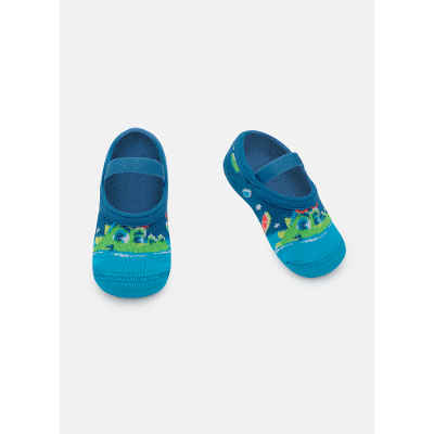 Meia Sapatilha Bebê RN Menino Jacaré Relax