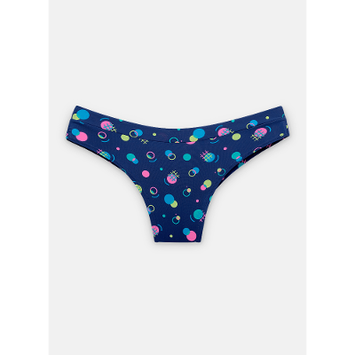 Calcinha Fio Dental Microfibra Feminina Geométrica